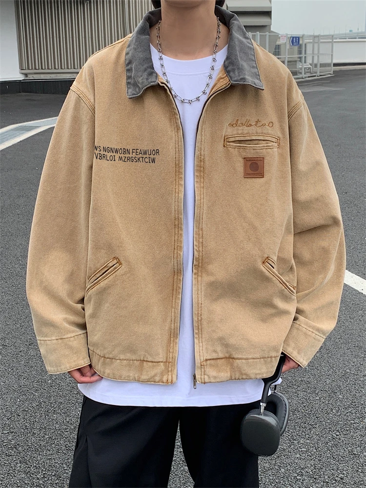 Detroit Workwear Jacket Men's Spring Autumn Loose American Retro Denim Coat Trendy Brand Design Sensation Top Long Sleeve
Detroit Workwear Jacket Men's Spring Autumn Loose American Retro Denim Coat Trendy Brand Design Sensation Top Long Sleeve