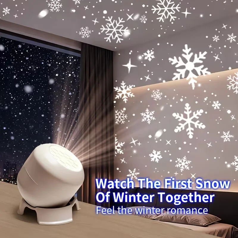 LED Snowflake Light, 360° Rotating Dynamic Night Light, USB Powered Ambient Lamp, Decorative Lighting for Game,Living Room
LED Snowflake Light, 360° Rotating Dynamic Night Light, USB Powered Ambient Lamp, Decorative Lighting for Game,Living Room