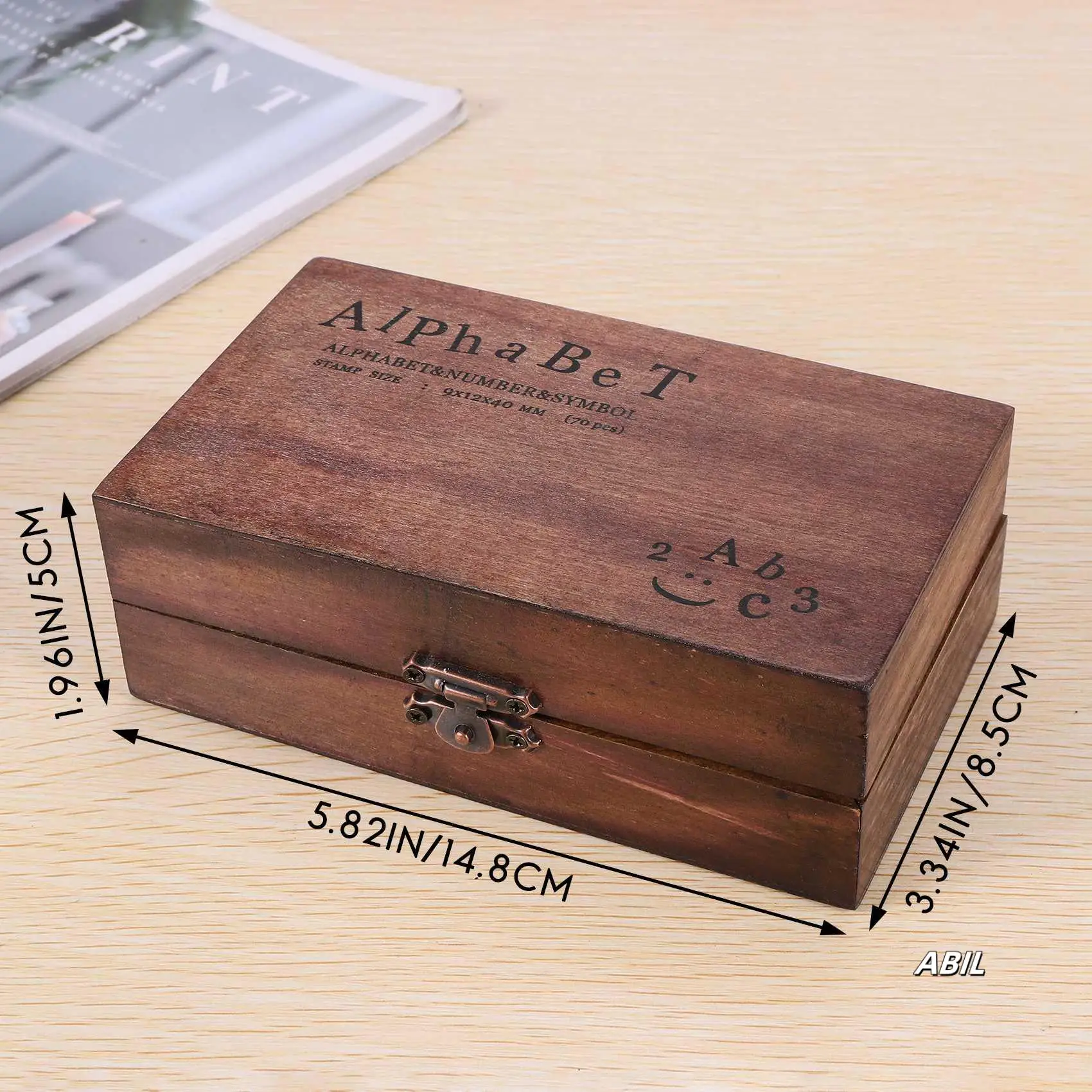Rubber Stamp Alphabet Number Symbol Wooden Box Set Print Style Wood Letter 70PCS
Rubber Stamp Alphabet Number Symbol Wooden Box Set Print Style Wood Letter 70PCS