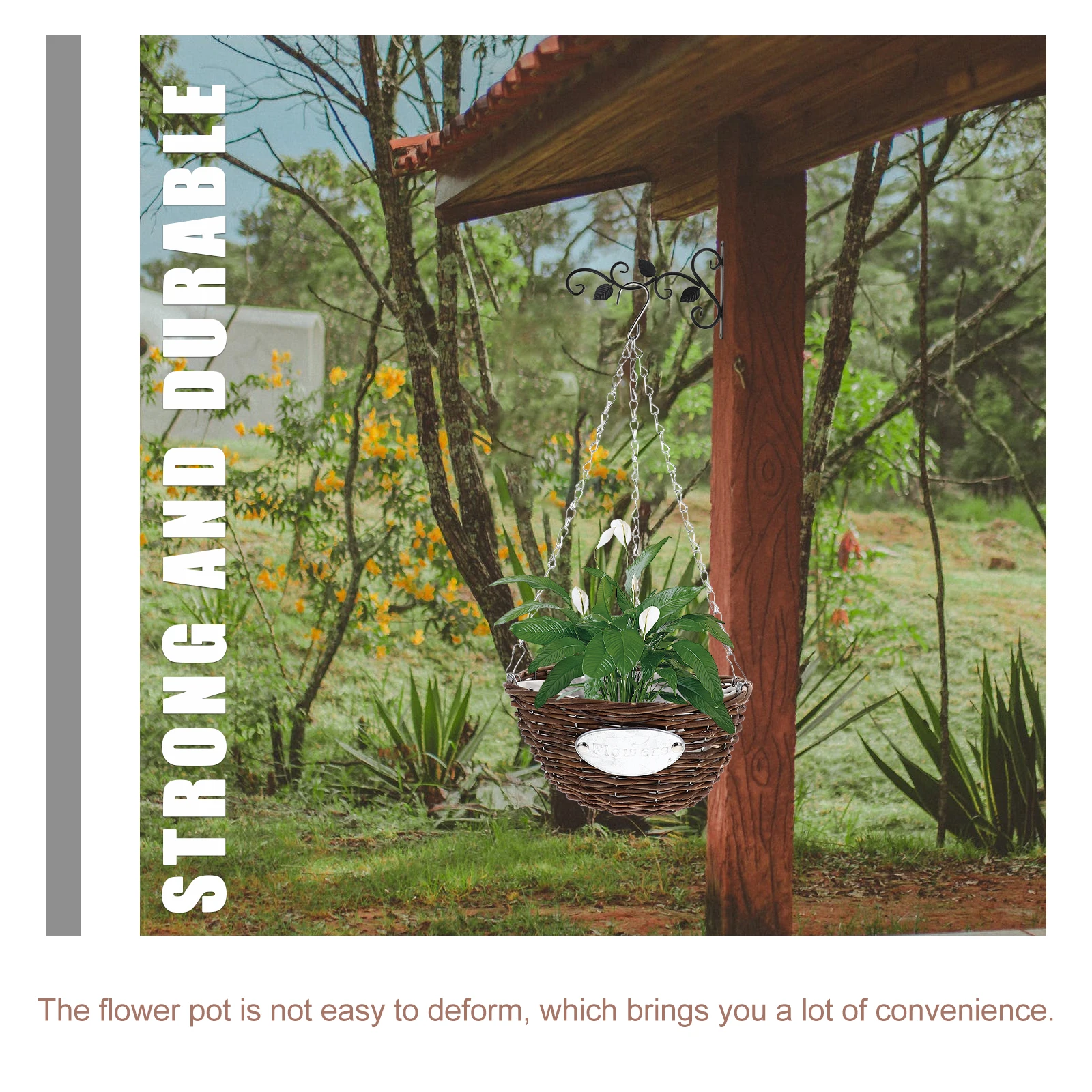 2Pcs Hanging Flower Basket Plant Pot Woven Planter for Indoor Outdoor Balcony Garden Decoration Hanging Pots for Indoor Plants
2Pcs Hanging Flower Basket Plant Pot Woven Planter for Indoor Outdoor Balcony Garden Decoration Hanging Pots for Indoor Plants