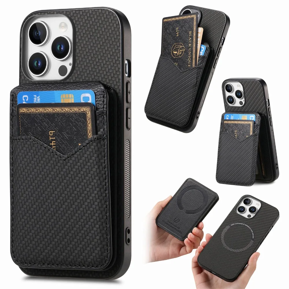 Carbon Fiber Leather Phone Case for IPhone 16 15 14 11 Pro Max XS XR 7 8 Plus 13 12 Mini Magnetic Wallet with Card Holder Cover
Carbon Fiber Leather Phone Case for IPhone 16 15 14 11 Pro Max XS XR 7 8 Plus 13 12 Mini Magnetic Wallet with Card Holder Cover