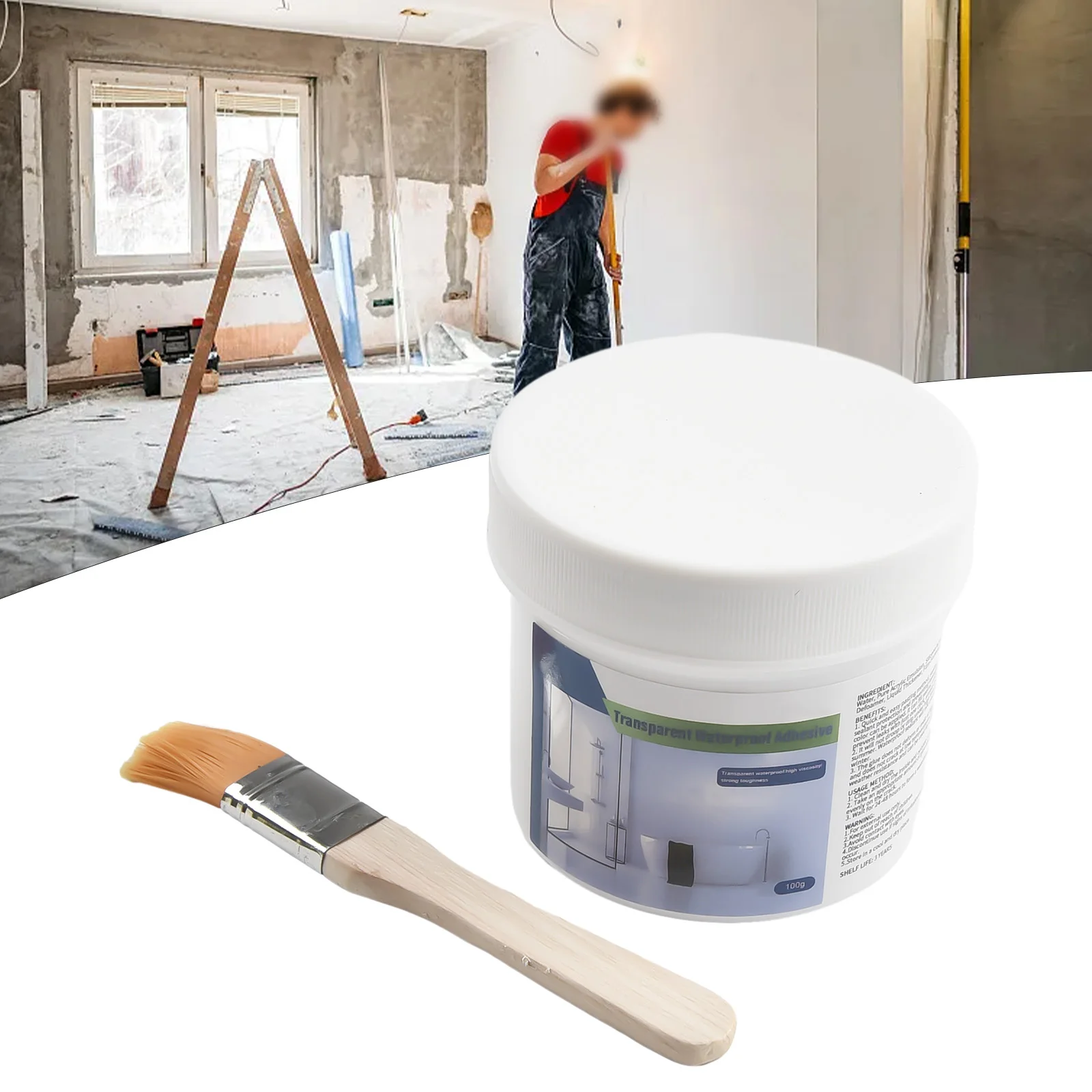 100g Waterproof Sealant Adhesive Transparent Leak Repair Paint For Tile Cracks Broken Water Pipes Home Sealant Tool
100g Waterproof Sealant Adhesive Transparent Leak Repair Paint For Tile Cracks Broken Water Pipes Home Sealant Tool