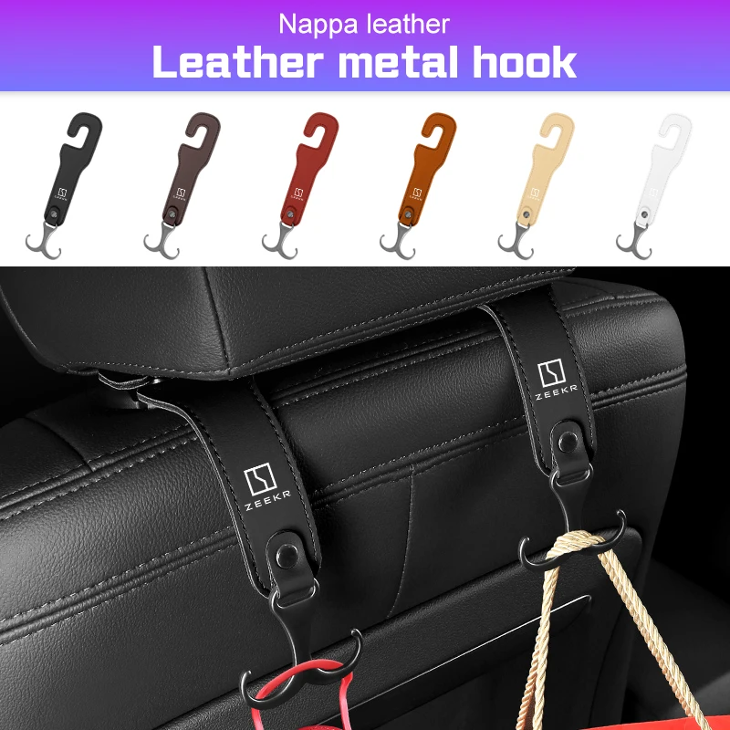 For Zeekr X 001 007 009 EV 2021-2025 Krypton MIX M-Vision Leather Car Seat Back Hook Rear Seat Headrest Hook Hanger Organizer
For Zeekr X 001 007 009 EV 2021-2025 Krypton MIX M-Vision Leather Car Seat Back Hook Rear Seat Headrest Hook Hanger Organizer