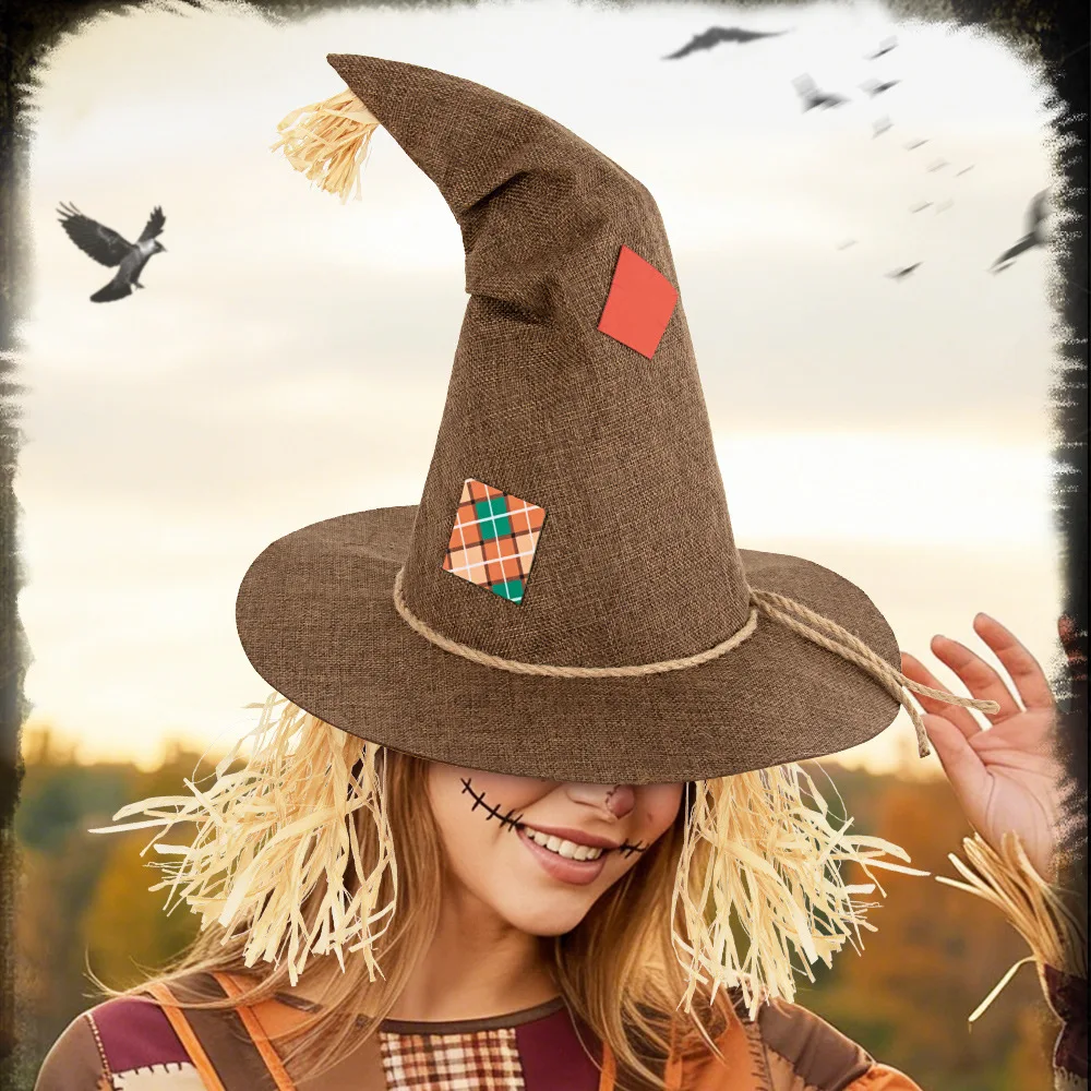 Halloween Straw Witch Hat Props Cosplay Dance Festival Dress Up Costume
Halloween Straw Witch Hat Props Cosplay Dance Festival Dress Up Costume