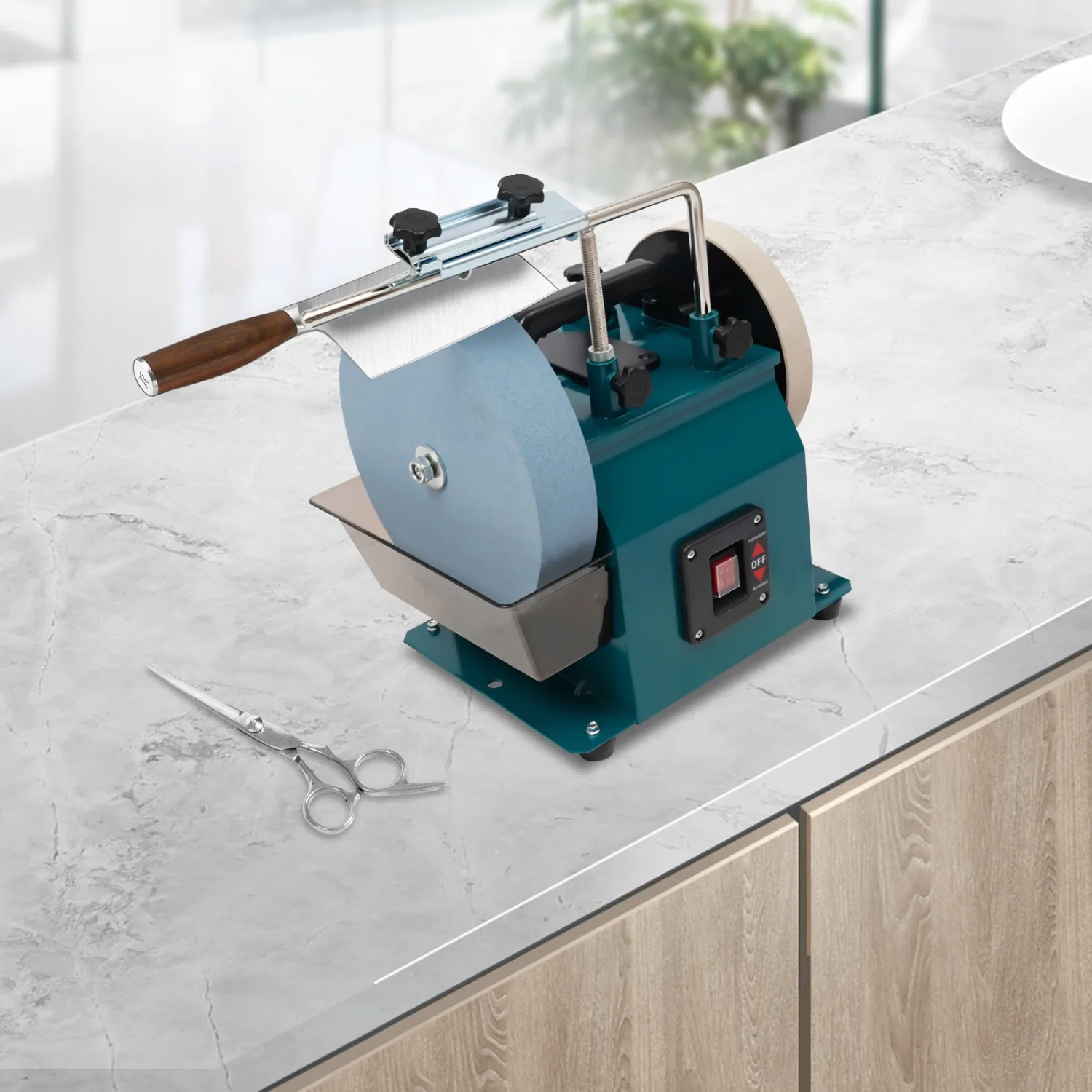 10inch Water-Cooled Grinder,Electric Knife Sharpener, Water Cooled Sharpening System,Low Speed Grinding Machine for Slaughtering Meat, Catering Hotels, Leather Care 110V
10inch Water-Cooled Grinder,Electric Knife Sharpener, Water Cooled Sharpening System,Low Speed Grinding Machine for Slaughtering Meat, Catering Hotels, Leather Care 110V