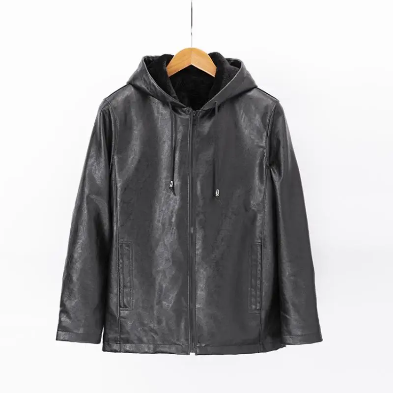 Men Winter Jacket Long Sleeve Hooded Casual Oversized Fleece Jacket Pu Leather Boys Clothing Black Coat Male L-4Xl Windbreaker
Men Winter Jacket Long Sleeve Hooded Casual Oversized Fleece Jacket Pu Leather Boys Clothing Black Coat Male L-4Xl Windbreaker