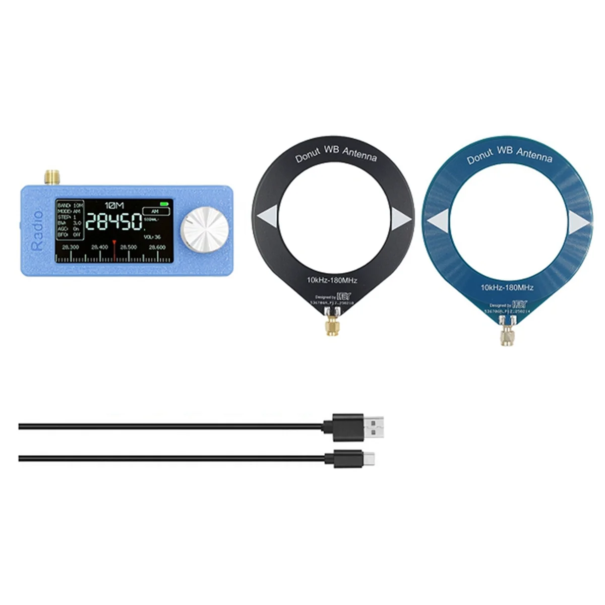 NEW Portable SI4732 10Khz-180Mhz Radio 1.9inch IPS Screen LSB USB AM FM Pocket Mini Radio HF SW MW VHF Radio with Antenna
NEW Portable SI4732 10Khz-180Mhz Radio 1.9inch IPS Screen LSB USB AM FM Pocket Mini Radio HF SW MW VHF Radio with Antenna