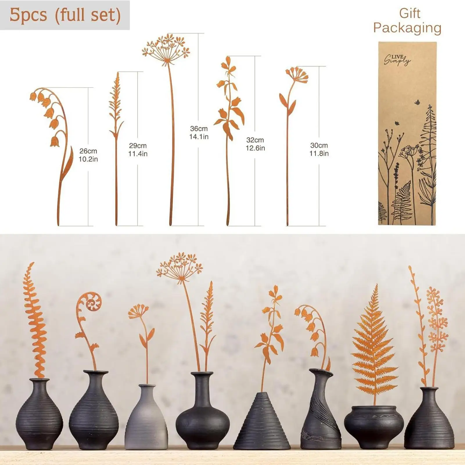 Metal Flowers For Outside Rustic 5 Pieces Metal Garden Decor Vintage Home & Garden Accessory For Table Floor Pathway Porch
Metal Flowers For Outside Rustic 5 Pieces Metal Garden Decor Vintage Home & Garden Accessory For Table Floor Pathway Porch