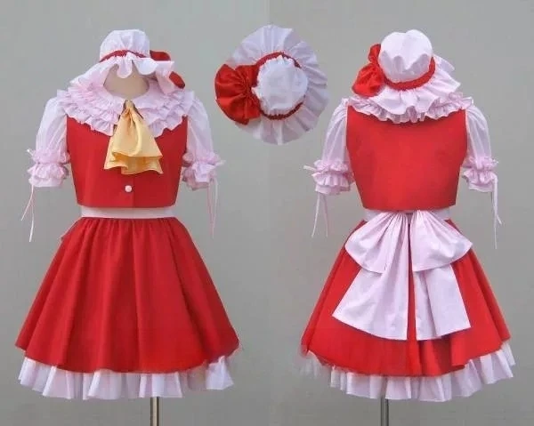 Scarlet Flandre Cosplay Touhou Project Cosplay Costume Red Princess Lolita Dresses Halloween Cosplay Flandre Clothings
Scarlet Flandre Cosplay Touhou Project Cosplay Costume Red Princess Lolita Dresses Halloween Cosplay Flandre Clothings