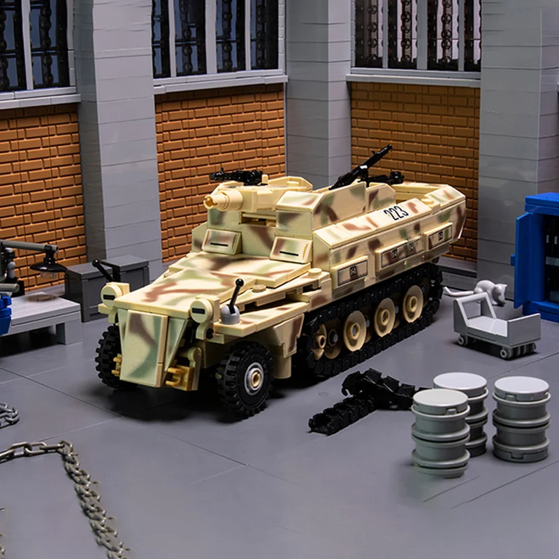 Armored Medical Half Track Model MOC Building Bricks War Equipment Modular Technology Gifts Holiday Assemble Children Toys Suit
Armored Medical Half Track Model MOC Building Bricks War Equipment Modular Technology Gifts Holiday Assemble Children Toys Suit