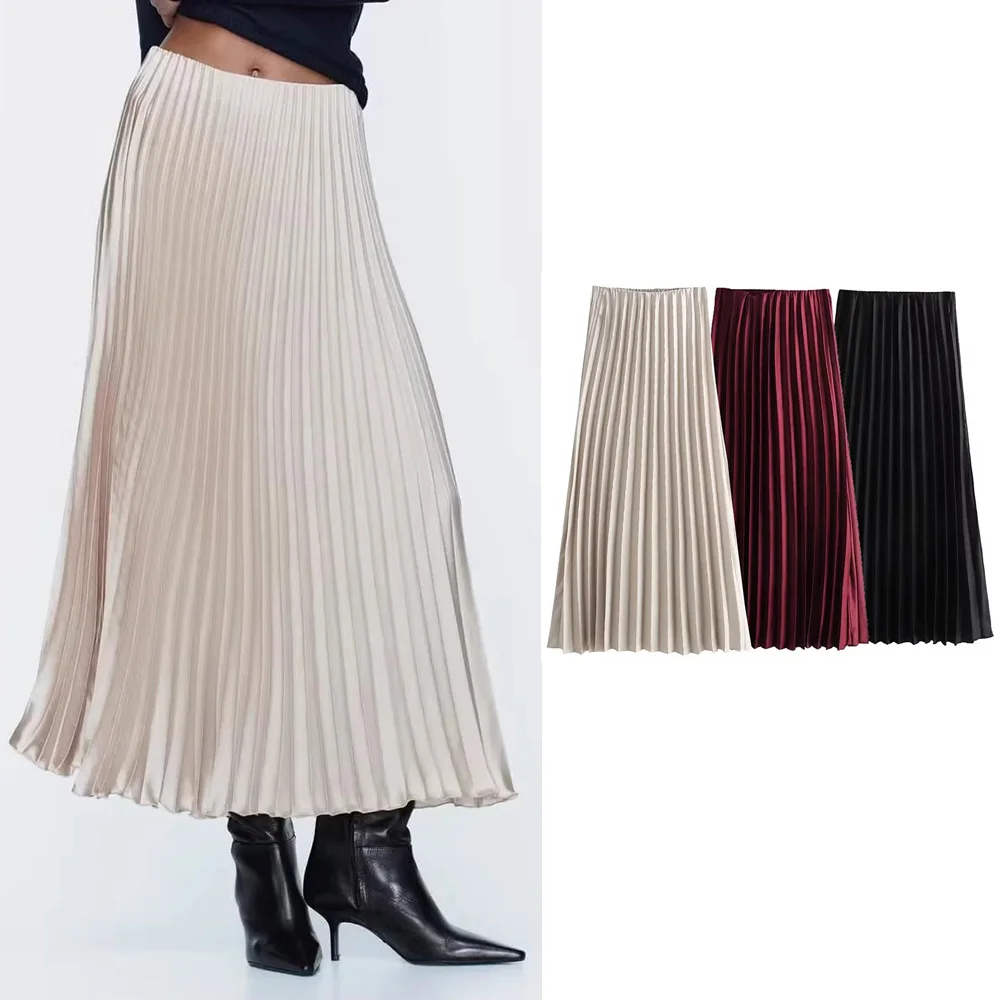 Pleated Long Skirts for Women Spring Summer 2025 Tulle Skirt Women High Waist Woman Skirts Ruched Midi Women's Skirts
Pleated Long Skirts for Women Spring Summer 2025 Tulle Skirt Women High Waist Woman Skirts Ruched Midi Women's Skirts