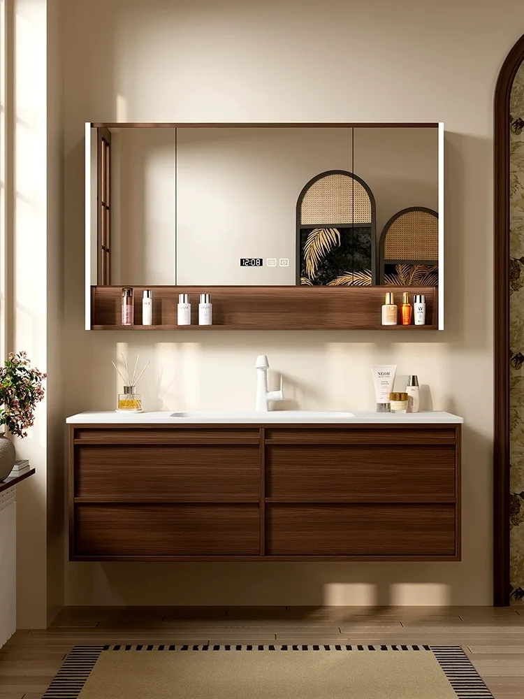 *&q Top Grade Solid Wood Skeleton Cabinet Seamless One-piece Basin Water Resistant Modern Wall-mounted Bathroom Vanity LED Touch
*&q Top Grade Solid Wood Skeleton Cabinet Seamless One-piece Basin Water Resistant Modern Wall-mounted Bathroom Vanity LED Touch