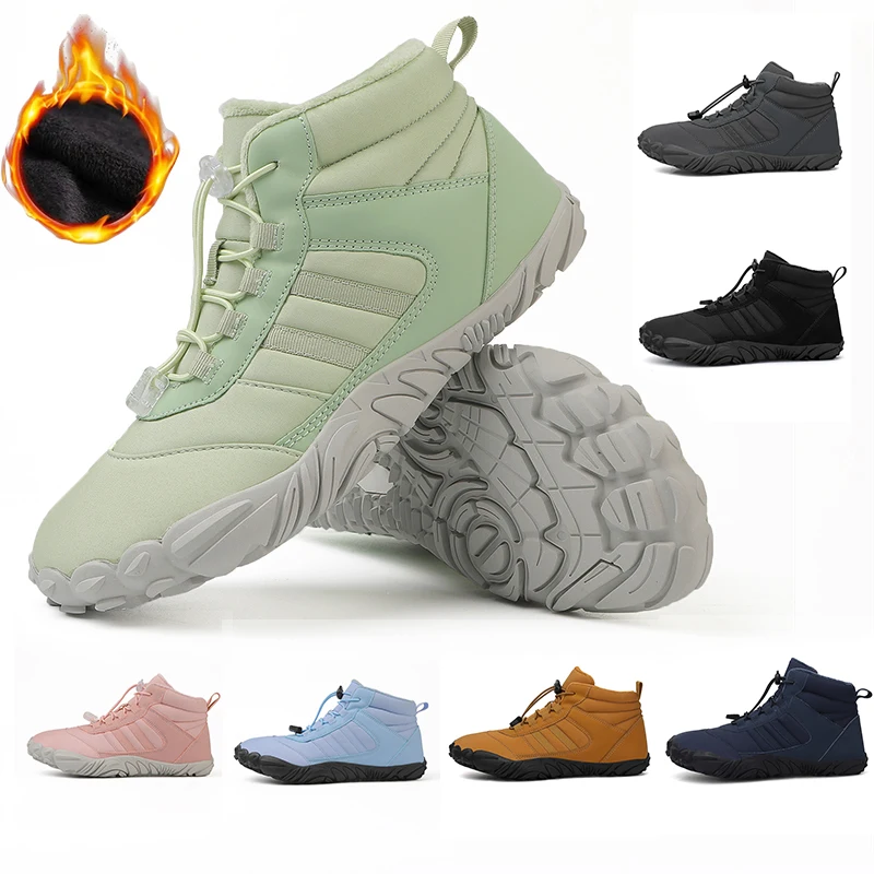 Womens Mens Waterproof Winter Barefoot Shoes Snow Boots Cotton Warm Fur Lined Unisex Walking Hiking Outdoor Shoes
Womens Mens Waterproof Winter Barefoot Shoes Snow Boots Cotton Warm Fur Lined Unisex Walking Hiking Outdoor Shoes