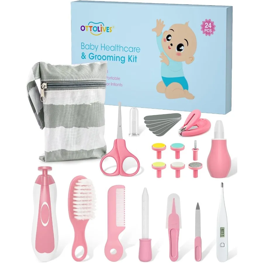 24 in 1 Baby Electric Nail Trimmer Set with Multifunctional Grooming Tools for Newborns and Toddlers 03 Years+ Safe and Gentle
24 in 1 Baby Electric Nail Trimmer Set with Multifunctional Grooming Tools for Newborns and Toddlers 03 Years+ Safe and Gentle