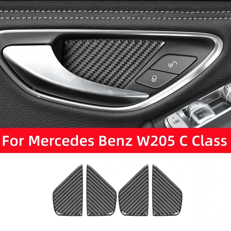 For Mercedes Benz W205 C180 C200 C300 C GLC Class Carbon Fiber Stickers Door Handle Bowl Trim Cover Car Interior Accessories
For Mercedes Benz W205 C180 C200 C300 C GLC Class Carbon Fiber Stickers Door Handle Bowl Trim Cover Car Interior Accessories
