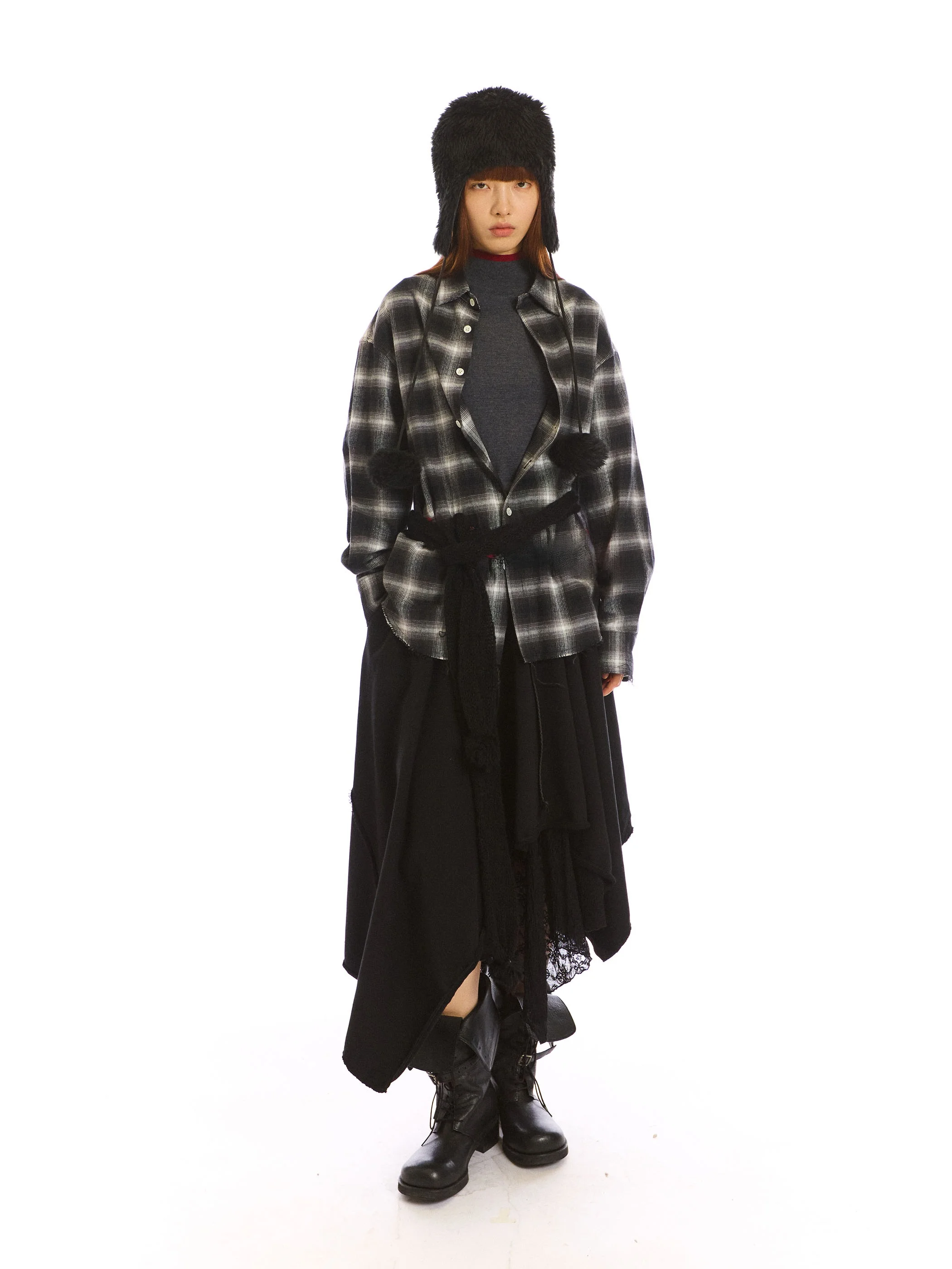 NEVERSEEZ Casual Color-Knitted Plaid Women's irt Loose Fit Pure Cotton Long Sve Autumn Season Faion Basic Sle
NEVERSEEZ Casual Color-Knitted Plaid Women's irt Loose Fit Pure Cotton Long Sve Autumn Season Faion Basic Sle