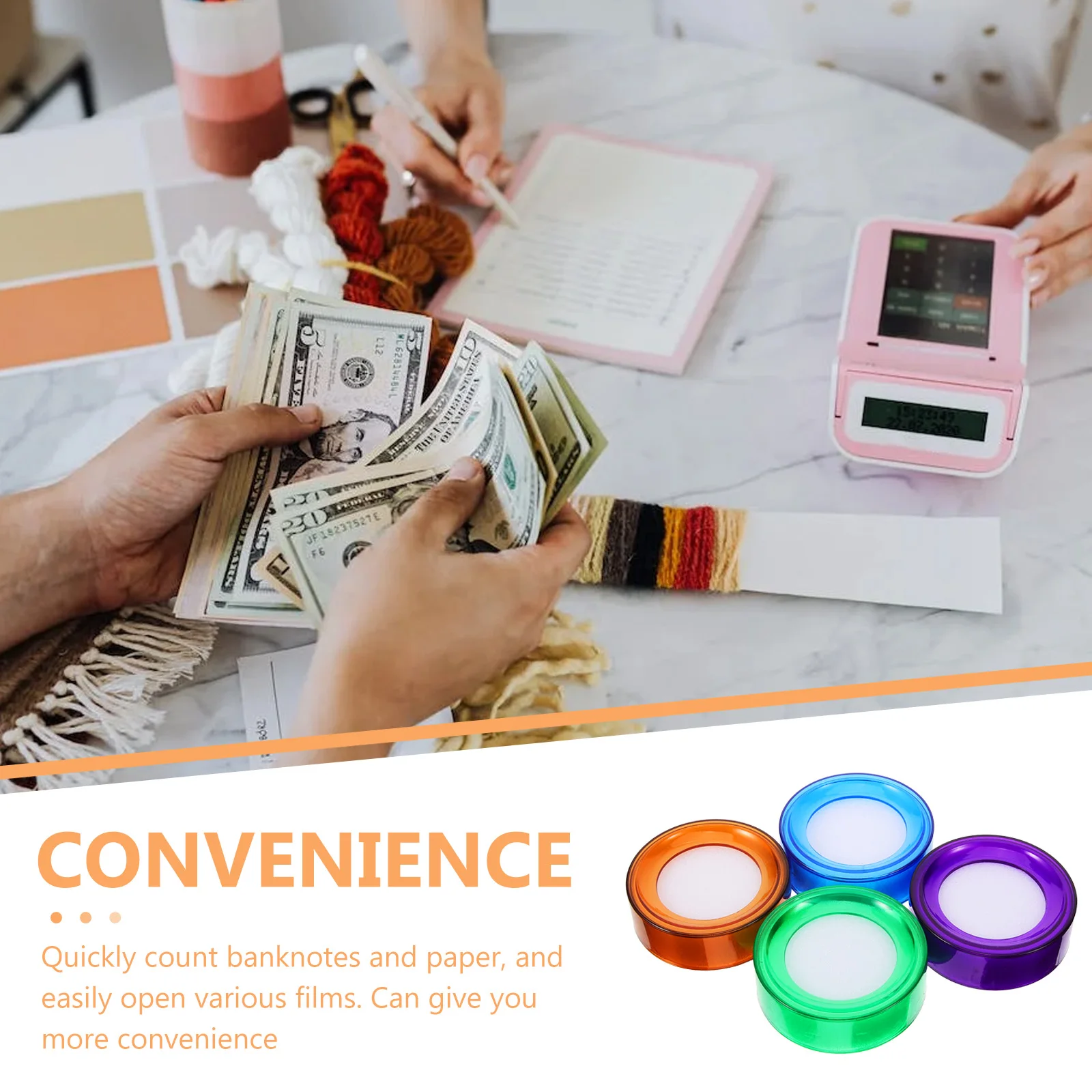 4pcs Money Counting Cylinder Cash Counter Finger Wet Sponge Convenient Fingertip Moistener Bank Accounting Tools Note Counting
4pcs Money Counting Cylinder Cash Counter Finger Wet Sponge Convenient Fingertip Moistener Bank Accounting Tools Note Counting