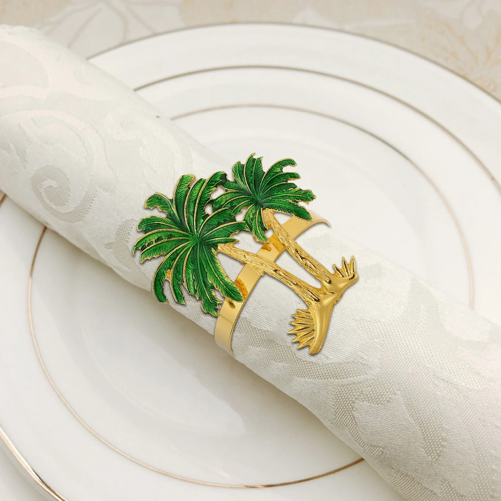 4 Pcs Napkin Rings Coconut Shape Golden Green Alloy Material Banquet Decorative Holders Party Supplies Home Accessories Kitchen
4 Pcs Napkin Rings Coconut Shape Golden Green Alloy Material Banquet Decorative Holders Party Supplies Home Accessories Kitchen