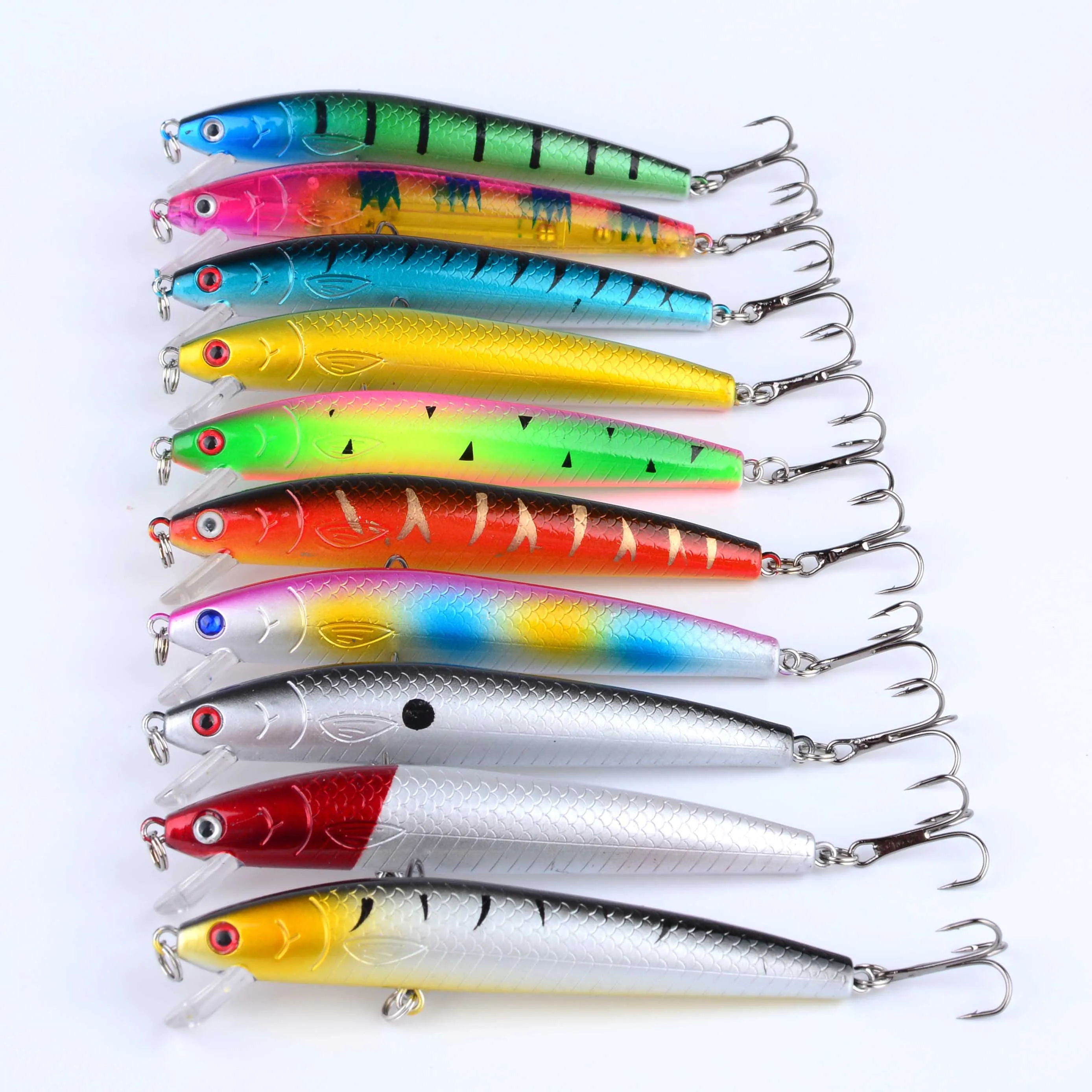 10 шт., рыболовные приманки, жесткая приманка для гольяна с тройным крючком, приманка для плавания, рыболовная приманка, плавающие приманки для окуня
10 шт., рыболовные приманки, жесткая приманка для гольяна с тройным крючком, приманка для плавания, рыболовная приманка, плавающие приманки для окуня