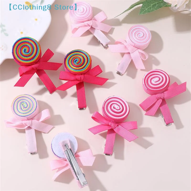 2Pcs Lollipop Bow Hair Clips Sweet Cute Spiral Candy Hairpins Ribbon Barrette For Girls Headdress Hair Accessories【AliS8】
2Pcs Lollipop Bow Hair Clips Sweet Cute Spiral Candy Hairpins Ribbon Barrette For Girls Headdress Hair Accessories【AliS8】