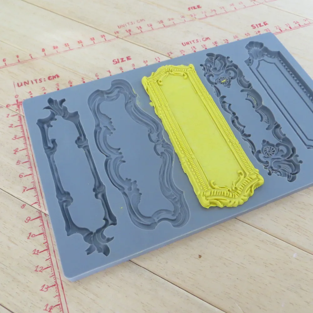Mold Silicone Fondant Molds Vintage Art Decor Molds Object Labels Five Pattern Food Grade Mold Silica Gel Moulds CIQ,EEC,CE / EU
Mold Silicone Fondant Molds Vintage Art Decor Molds Object Labels Five Pattern Food Grade Mold Silica Gel Moulds CIQ,EEC,CE / EU
