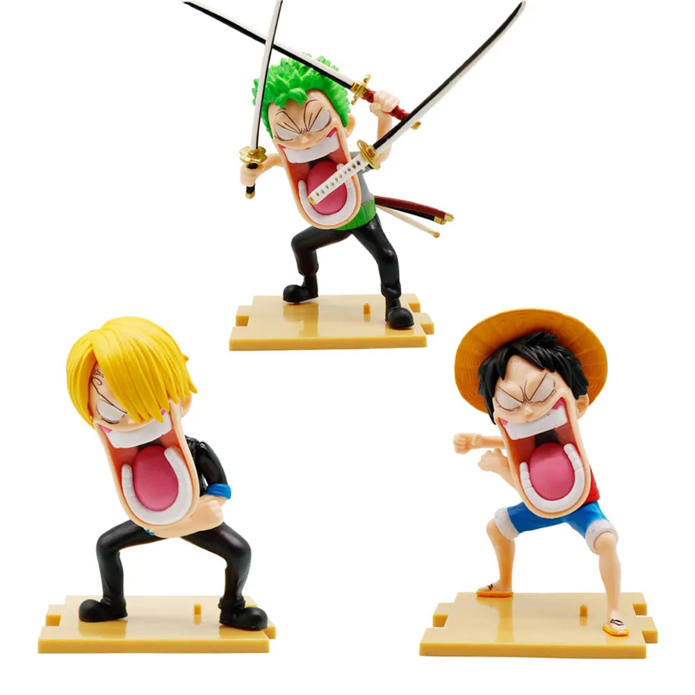 New One Piece Luffy Figures Three Captains Sanji Monkey D Luffy Roronoa Zoro Action Figure The Hungry Trio PVC Anime Model Toys
New One Piece Luffy Figures Three Captains Sanji Monkey D Luffy Roronoa Zoro Action Figure The Hungry Trio PVC Anime Model Toys