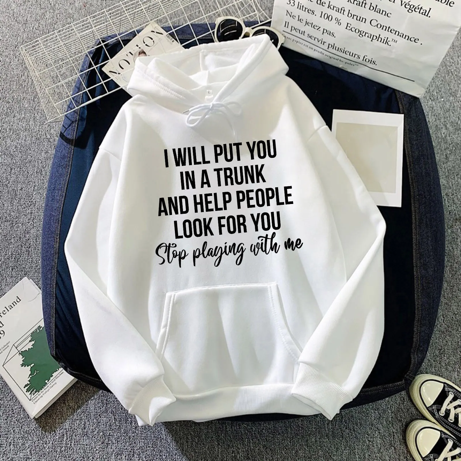 2024 Women Sweatshirt Letter Print Long-sleeved Hooded Pullover With Pocket Oversize Hoodies Sweater High Quality y2k Clothes
2024 Women Sweatshirt Letter Print Long-sleeved Hooded Pullover With Pocket Oversize Hoodies Sweater High Quality y2k Clothes