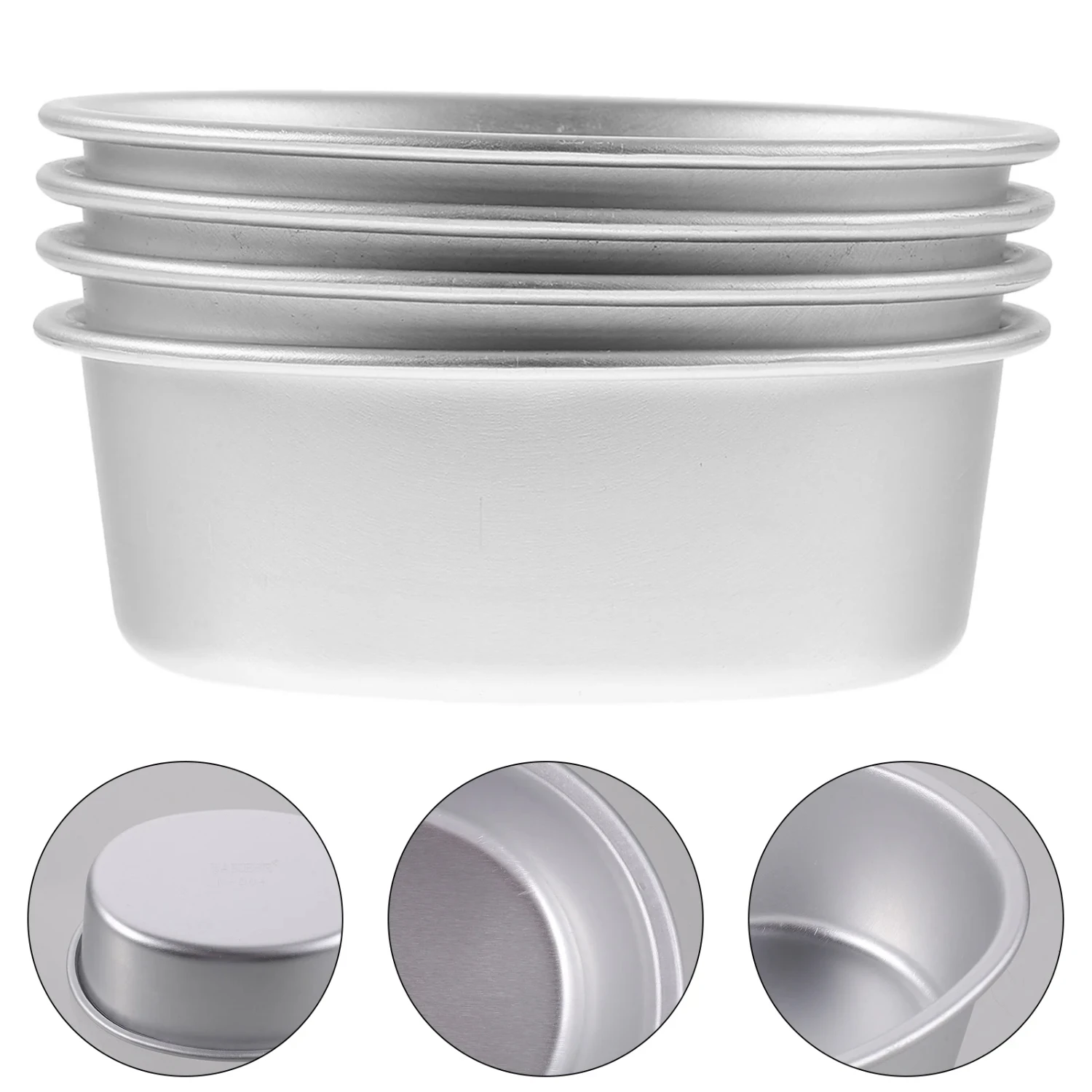 Non-stick 4 Pcs Ceramic Cake Baking Pans, Perfect for DIY Wedding Desserts, Durable Aluminum Alloy Metal Mold for Bread Loaf and
Non-stick 4 Pcs Ceramic Cake Baking Pans, Perfect for DIY Wedding Desserts, Durable Aluminum Alloy Metal Mold for Bread Loaf and