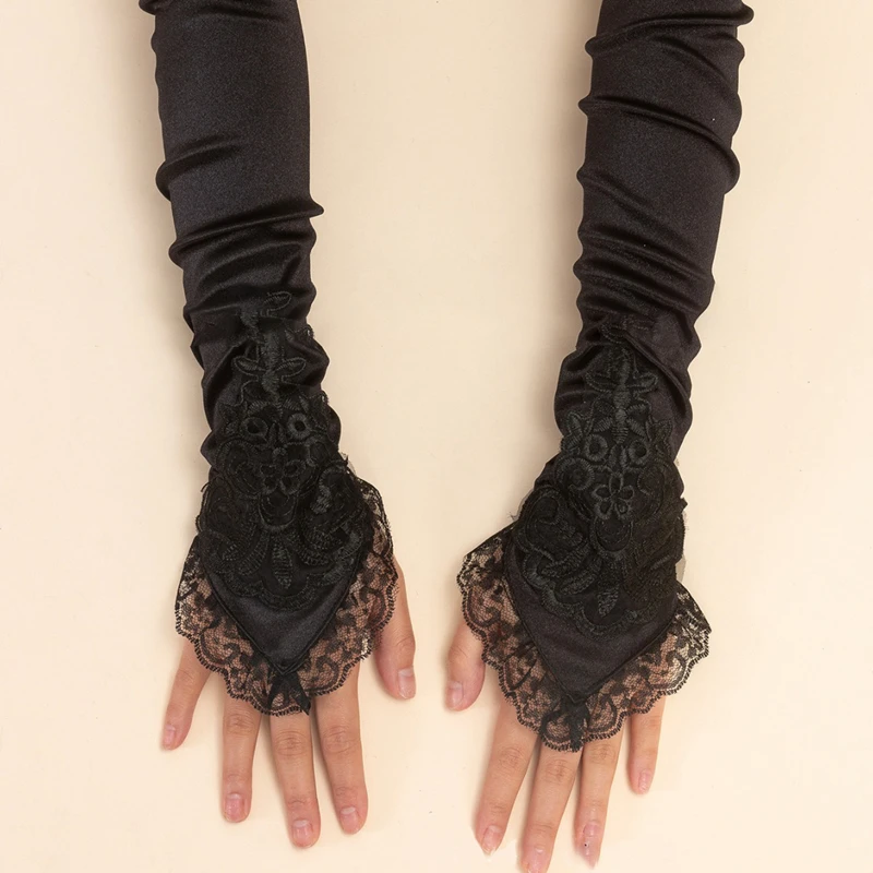 Nail Art Photo Shoot Black Lace Dress Fingerless Gloves Bridal Party Wedding Long Arm Sleeves Manicure Picture Background
Nail Art Photo Shoot Black Lace Dress Fingerless Gloves Bridal Party Wedding Long Arm Sleeves Manicure Picture Background