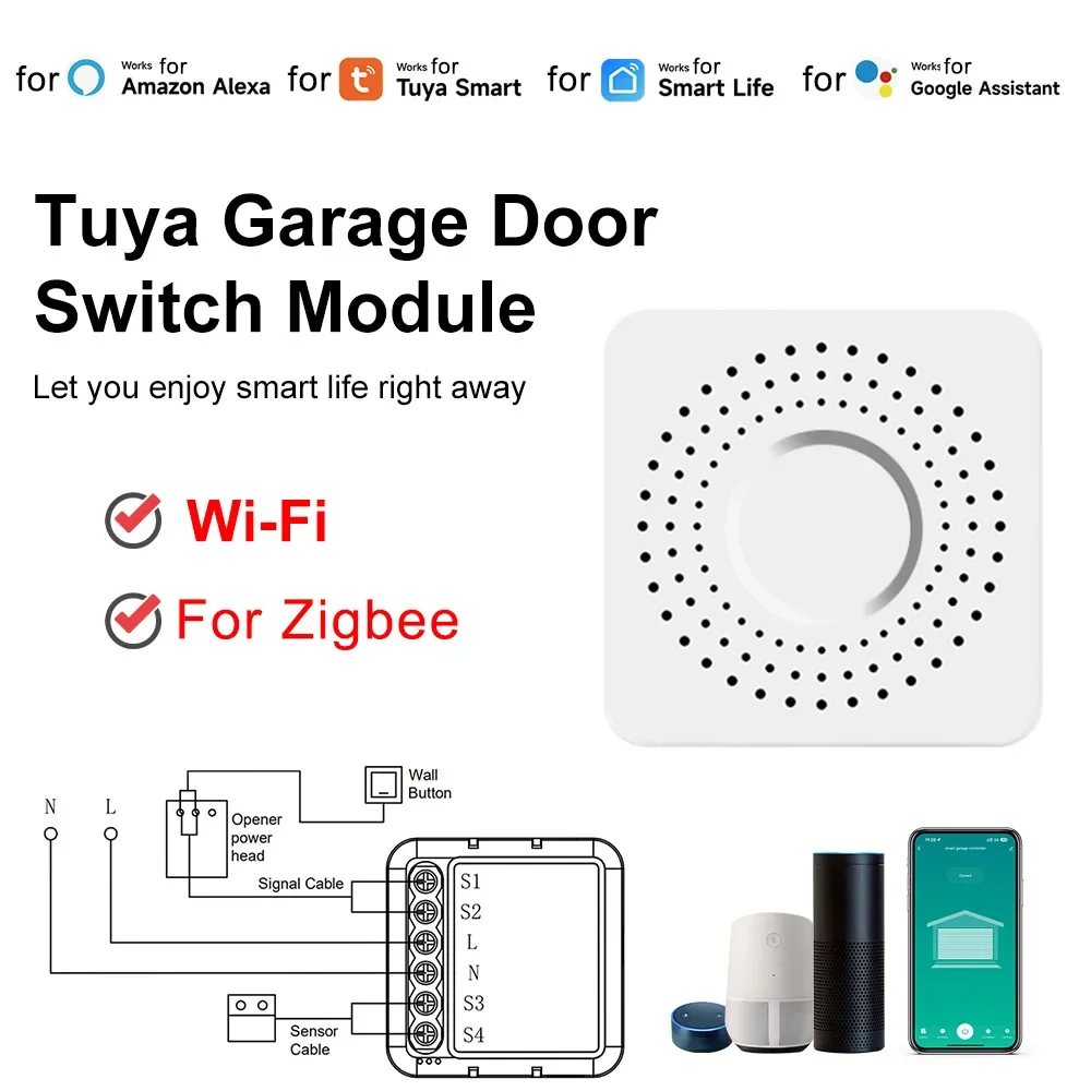 Для TUYA для Zigbee Wi-Fi модуль переключателя гаражных ворот с поддержкой модуля умного переключателя Smart-Life голосовое управление с несколькими устройствами эксплуатации новый
Для TUYA для Zigbee Wi-Fi модуль переключателя гаражных ворот с поддержкой модуля умного переключателя Smart-Life голосовое управление с несколькими устройствами эксплуатации новый