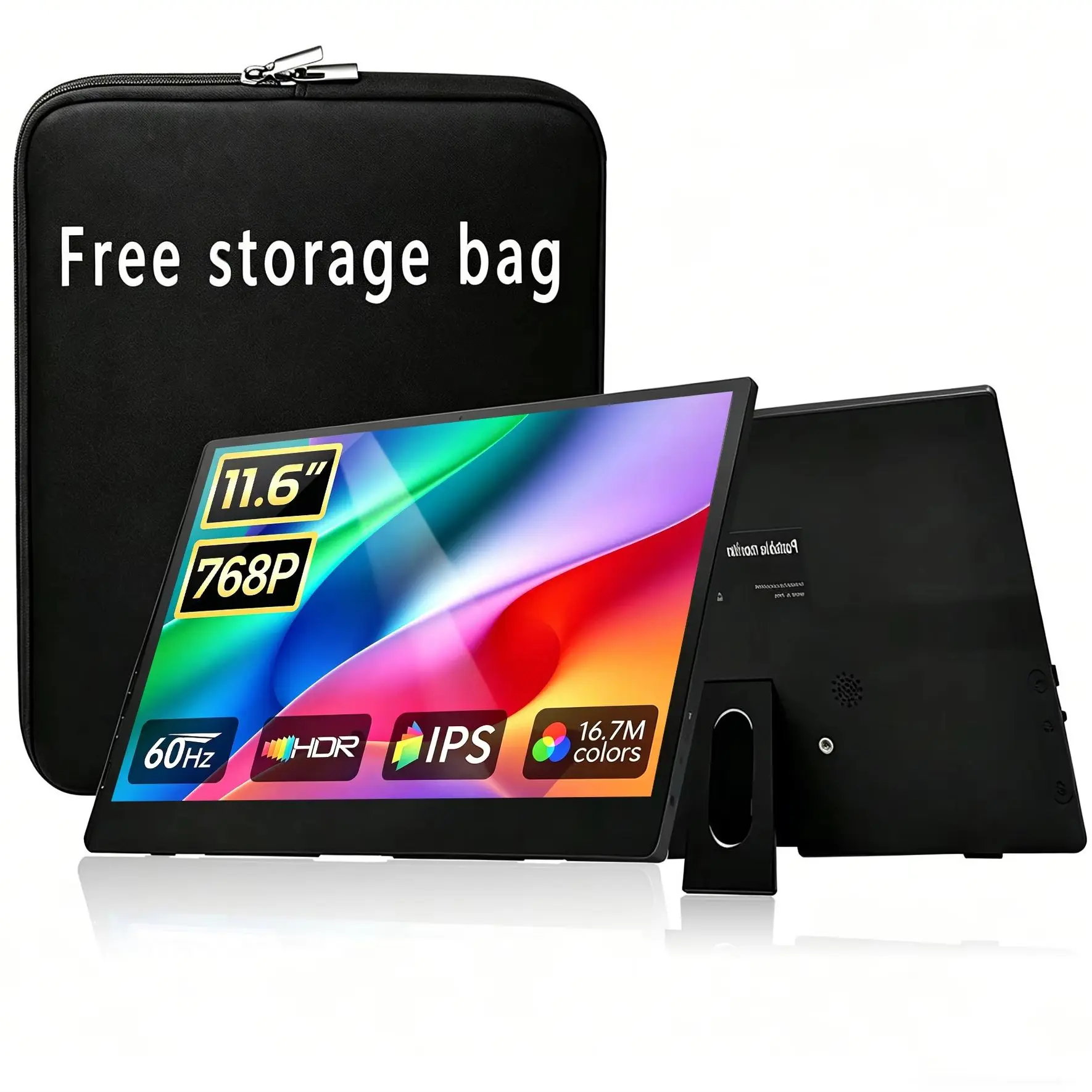 New 11.6-Inch Portable Monitor With HDMI And Tyep-C Interfaces Suitable For XBox PS4/5 Switches Mobile Phones PC Loptop Display
New 11.6-Inch Portable Monitor With HDMI And Tyep-C Interfaces Suitable For XBox PS4/5 Switches Mobile Phones PC Loptop Display