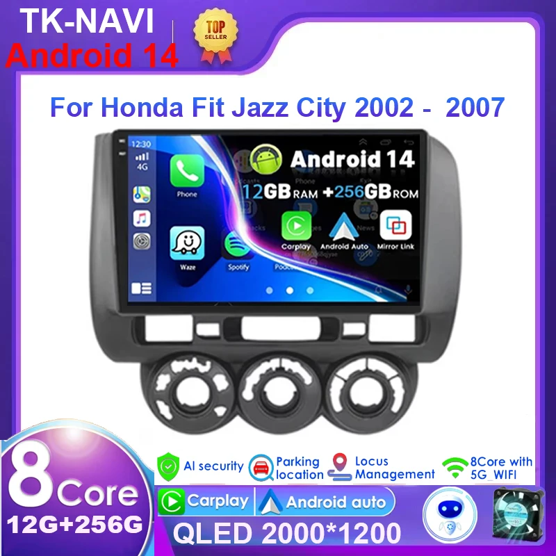 RHD Android 14 Car Stereo Radio Multimedia Video Player For Honda Fit Jazz City 2002 2003 2004 2005 2006 2007 GPS Navigation DSP
RHD Android 14 Car Stereo Radio Multimedia Video Player For Honda Fit Jazz City 2002 2003 2004 2005 2006 2007 GPS Navigation DSP