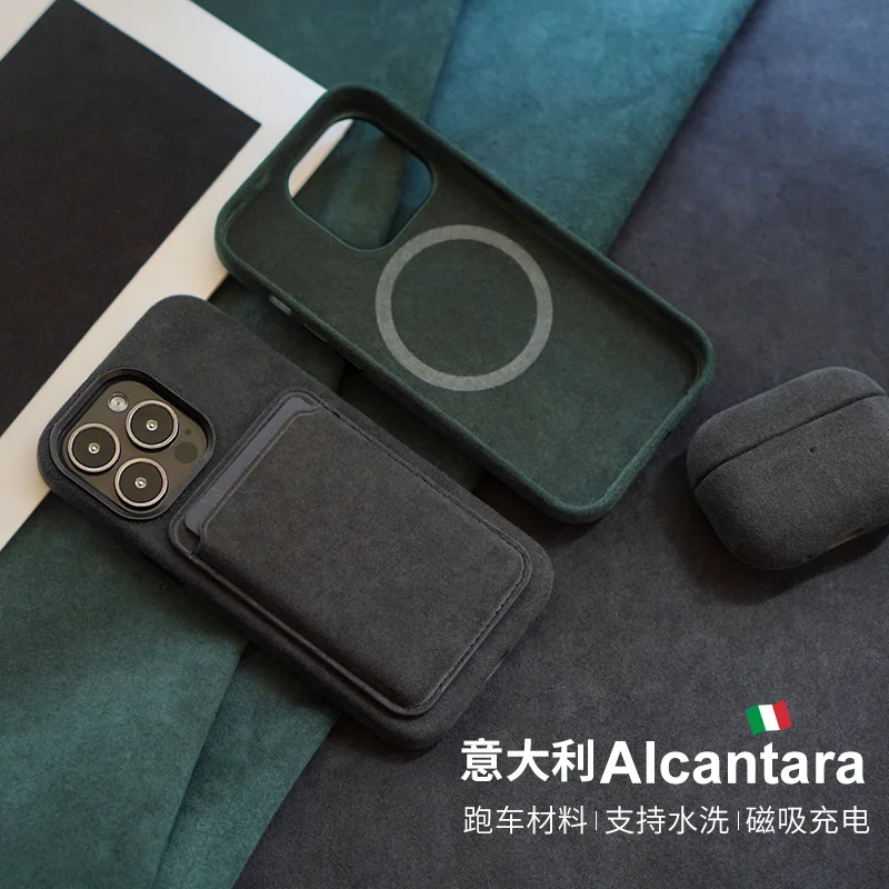 Magnetic Genuine Premium Italy Alcantara Leather Magsafe Hnadmade Phone Case for iPhone 17 17Air 16 15 14 13 Pro Max 16 plus 15+
Magnetic Genuine Premium Italy Alcantara Leather Magsafe Hnadmade Phone Case for iPhone 17 17Air 16 15 14 13 Pro Max 16 plus 15+