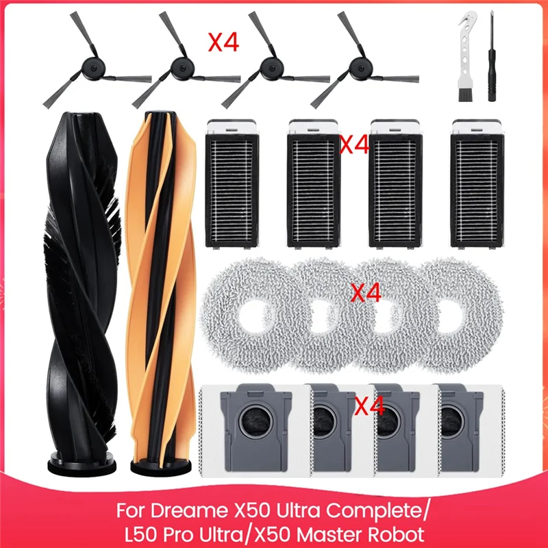 A69X-For Dreame X50 Ultra Complete/L50 Pro Ultra/X50 Master Robot Vacuum Cleaner Accessories Kit
A69X-For Dreame X50 Ultra Complete/L50 Pro Ultra/X50 Master Robot Vacuum Cleaner Accessories Kit