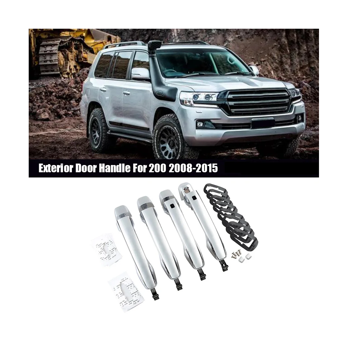 Car Exterior Door Handle for Toyota Land Cruiser 200 2008-2015 Accessories
Car Exterior Door Handle for Toyota Land Cruiser 200 2008-2015 Accessories