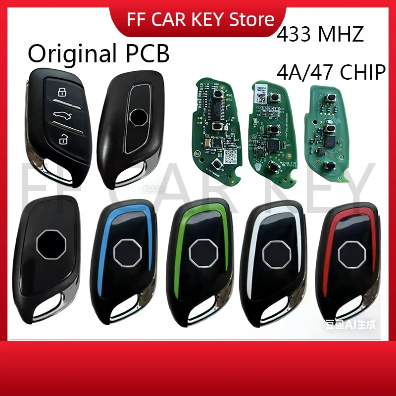 Оригинальный ключ-пульт для автомобилей MG MG6, MG5, MG4, MG ZS EV, HS, EHS, ZX, GT, Roewe RX3, RX8, ERX5, RX5, I6, I5 с платой PCB ID47 433 МГц
Оригинальный ключ-пульт для автомобилей MG MG6, MG5, MG4, MG ZS EV, HS, EHS, ZX, GT, Roewe RX3, RX8, ERX5, RX5, I6, I5 с платой PCB ID47 433 МГц