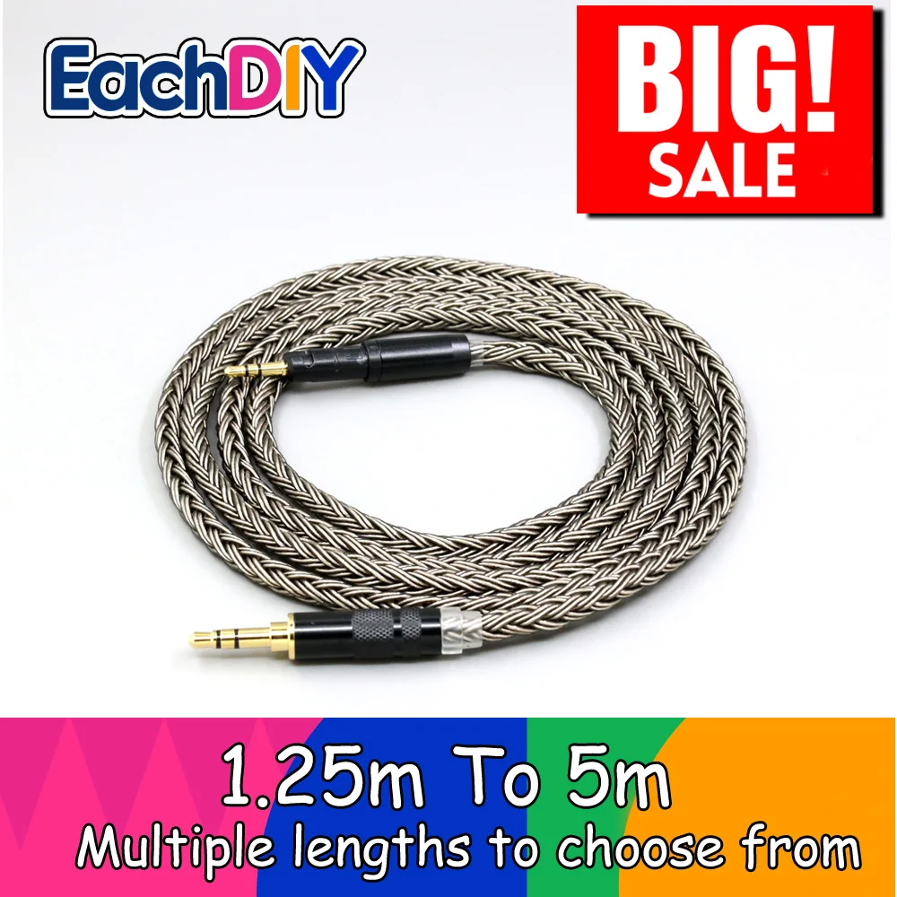 Grey Silver 16 Core plated Earphone Cable For ATH-M40x ATH-M70x ATH-M60x Audio Technica ATH-M50x LN008837
Grey Silver 16 Core plated Earphone Cable For ATH-M40x ATH-M70x ATH-M60x Audio Technica ATH-M50x LN008837