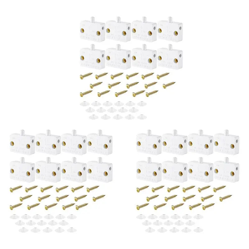 ABRW-24 Pieces Cabinet Lamp Switch Automatic Door Switch Contact Switch For Wardrobe Applicable To 12V 24V 110V(White)
ABRW-24 Pieces Cabinet Lamp Switch Automatic Door Switch Contact Switch For Wardrobe Applicable To 12V 24V 110V(White)