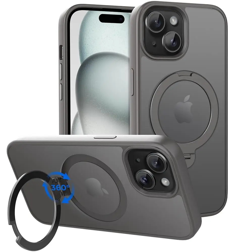 Magnetic Case for iPhone 13 Pro 6.1 inch with 360 Rotatable Ring Stand, Compatible with MagSafe Car Phone Mount, Cover Phone
Magnetic Case for iPhone 13 Pro 6.1 inch with 360 Rotatable Ring Stand, Compatible with MagSafe Car Phone Mount, Cover Phone
