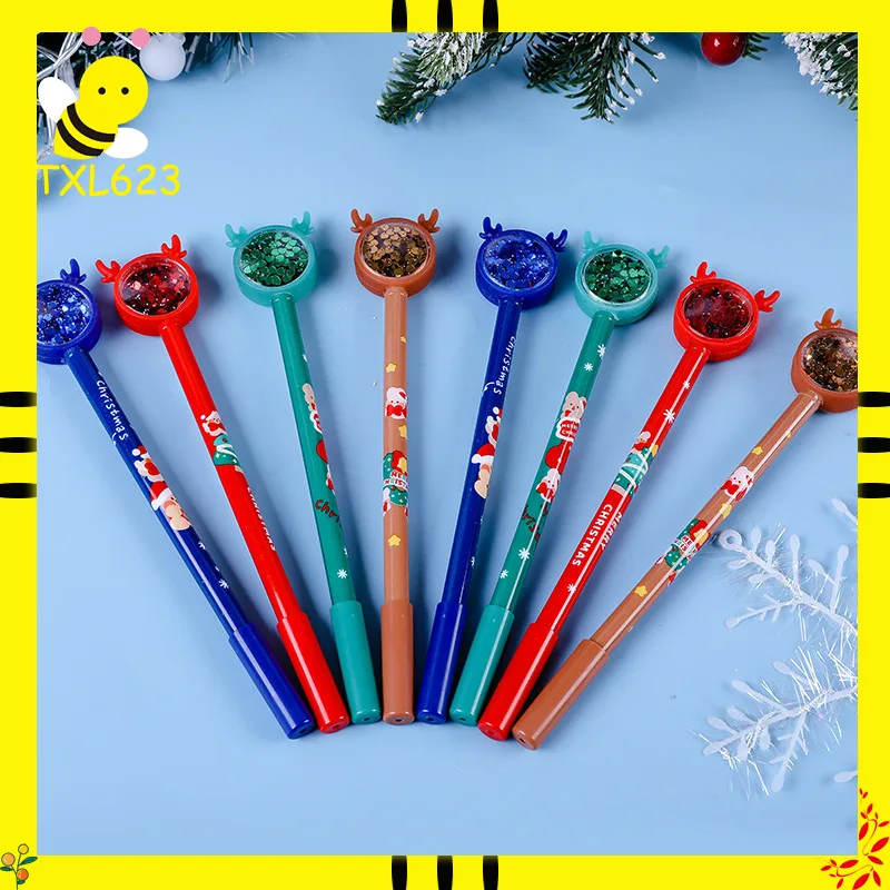 12/60 шт. креативные рождественские гелевые ручки с блестками в виде лося Ins Girl Heart, рождественские канцелярские принадлежности, милая ручка с рисунком на водной основе
12/60 шт. креативные рождественские гелевые ручки с блестками в виде лося Ins Girl Heart, рождественские канцелярские принадлежности, милая ручка с рисунком на водной основе