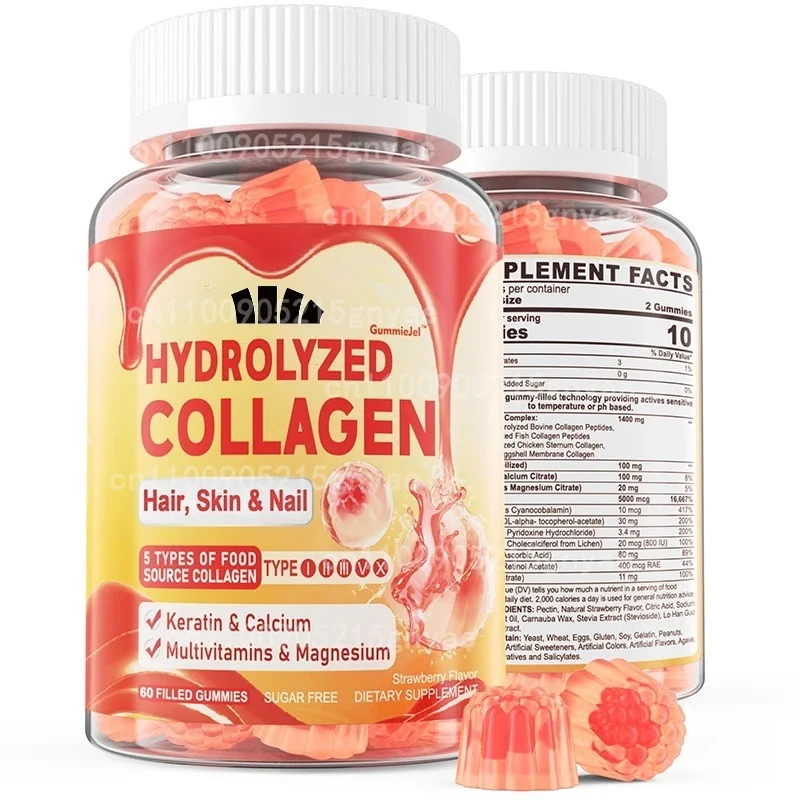 Hydrolyzed Collagen Gummies – Supports Hair, Skin, Nails – 60 Pills for Men & Women
Hydrolyzed Collagen Gummies – Supports Hair, Skin, Nails – 60 Pills for Men & Women