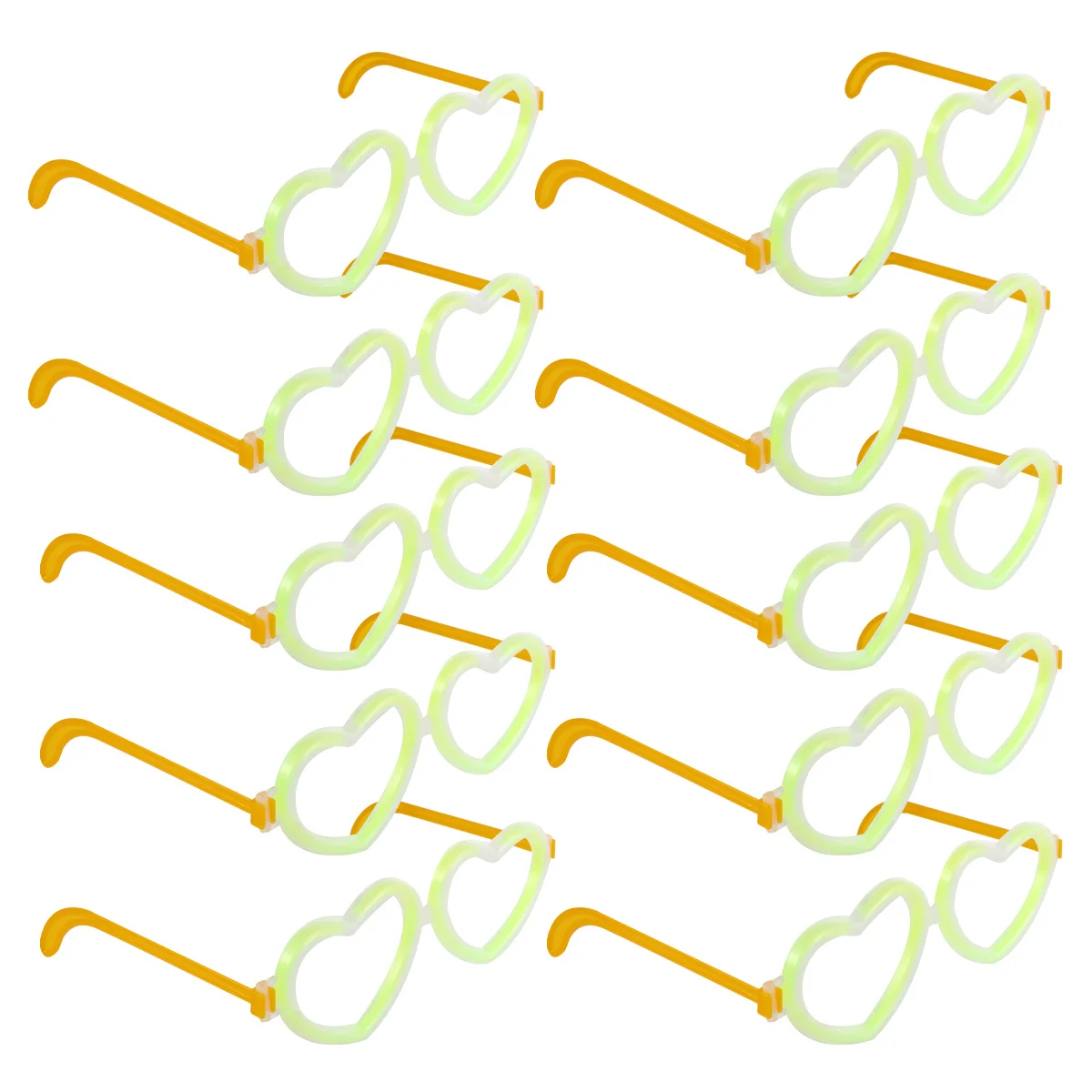 10Pairs Glow Eyeglasses Fluorescent Heart Design Light Up Stick for Parties Weddings New Year Eve Outdoor Events Night Fun
10Pairs Glow Eyeglasses Fluorescent Heart Design Light Up Stick for Parties Weddings New Year Eve Outdoor Events Night Fun