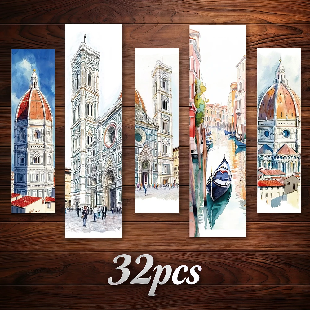 32 pcs Italian Landmark Bookmarks, Watercolor Style, Ideal for Teachers Readers and Book Lovers, Perfect Birthday New Year Gift
32 pcs Italian Landmark Bookmarks, Watercolor Style, Ideal for Teachers Readers and Book Lovers, Perfect Birthday New Year Gift