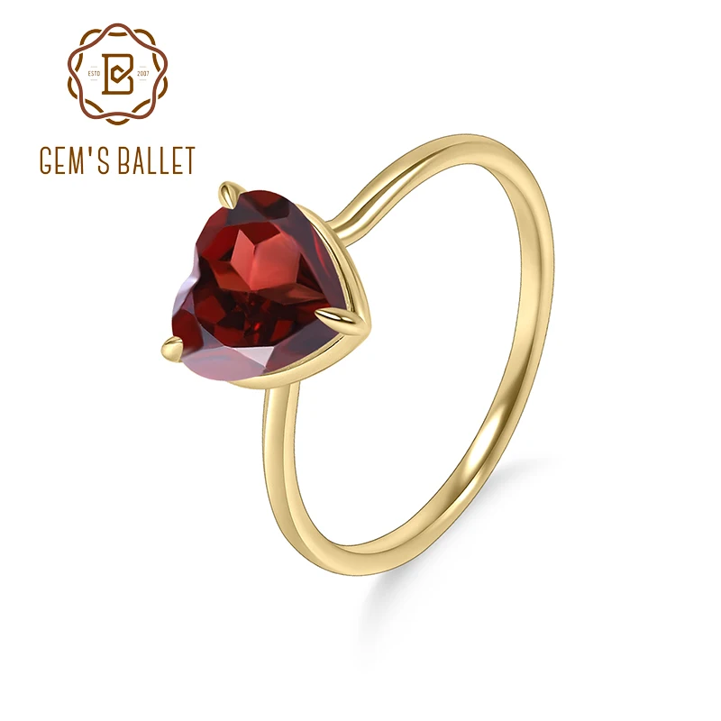 GEM'S BALLET 18-каратное позолоченное серебро в форме сердца 8X8 мм 3,24 карата с красным гранатом, камень-пасьянс, обручальные кольца с зубцами орла
GEM'S BALLET 18-каратное позолоченное серебро в форме сердца 8X8 мм 3,24 карата с красным гранатом, камень-пасьянс, обручальные кольца с зубцами орла