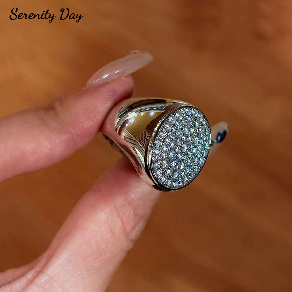 Serenity European American D Color VVS1 Moissanite Men Rings 100% S925 Sterling Silver Bands Hip-Hop luxury Party Rings Jewelry
Serenity European American D Color VVS1 Moissanite Men Rings 100% S925 Sterling Silver Bands Hip-Hop luxury Party Rings Jewelry