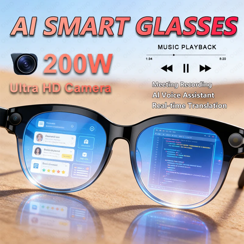 Новые умные очки 2026 года с голосовым помощником AI, HD-камерой 200 МП, записью встреч, синхронным переводом и Bluetooth-звонками
Новые умные очки 2026 года с голосовым помощником AI, HD-камерой 200 МП, записью встреч, синхронным переводом и Bluetooth-звонками
