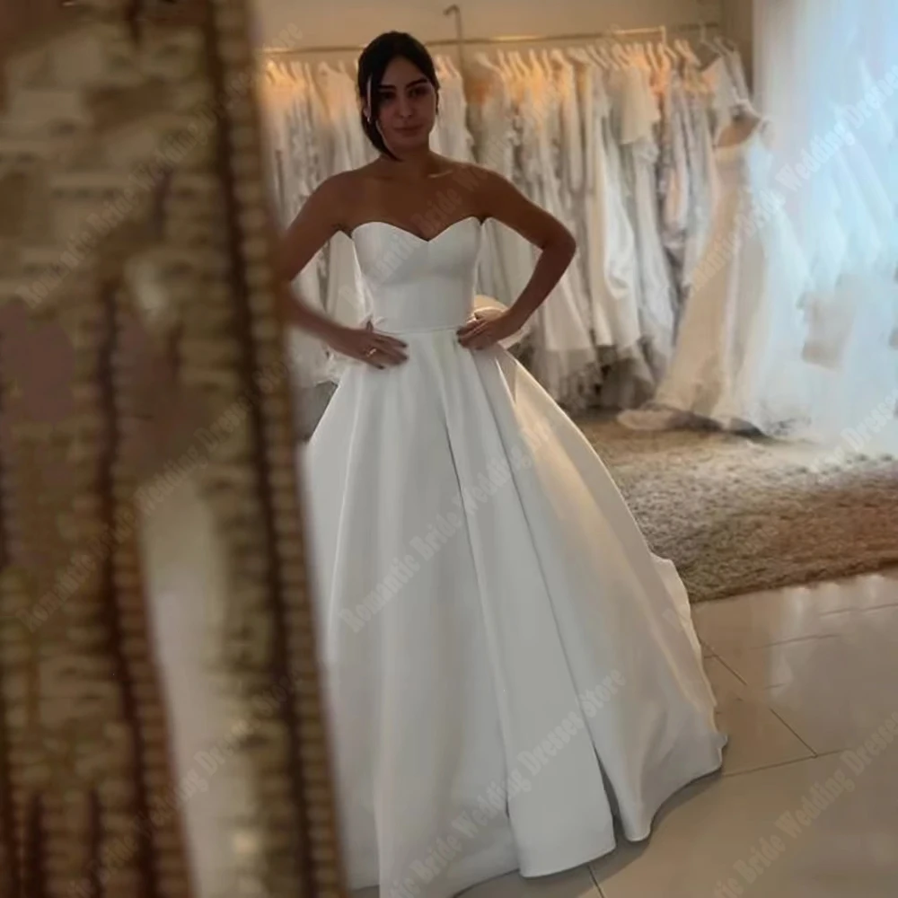 Celebrity A-Line Princess Wedding Dress Sweetheart Collar Sleeveless Prom Gown Formal Party Vestidos De Novias Customized 2026
Celebrity A-Line Princess Wedding Dress Sweetheart Collar Sleeveless Prom Gown Formal Party Vestidos De Novias Customized 2026