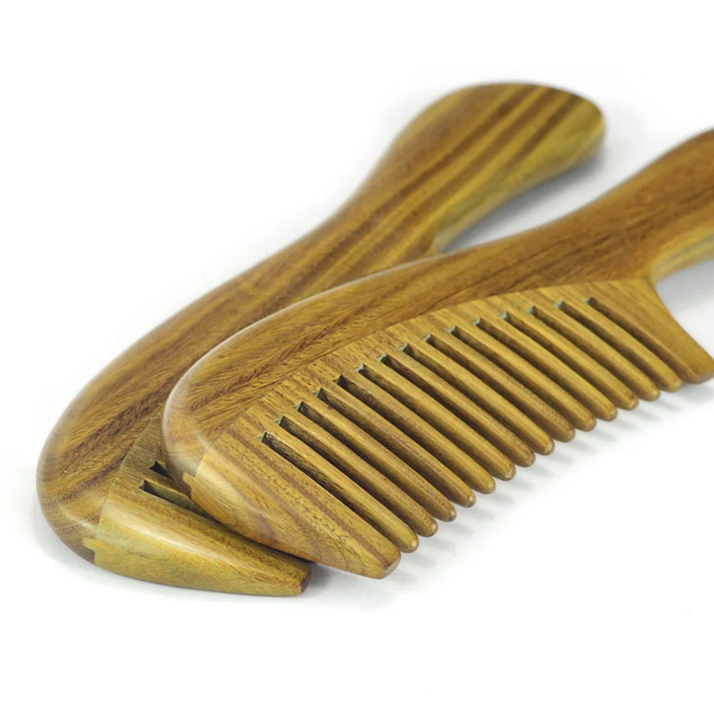 Green Sandalwood Comb Natural Texture Anti-Static Hair Scalp Massage Thick Handle Wooden Hair Comb for Daily
Green Sandalwood Comb Natural Texture Anti-Static Hair Scalp Massage Thick Handle Wooden Hair Comb for Daily