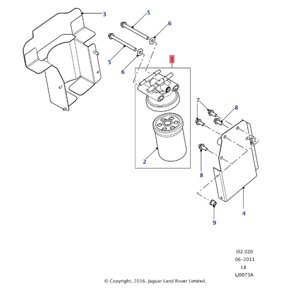 WJI500040 WJN500190 Fuel Filter Housing Top Head Holder For Land Rover Defender 2007-2016 Diesel Filter Assembly
WJI500040 WJN500190 Fuel Filter Housing Top Head Holder For Land Rover Defender 2007-2016 Diesel Filter Assembly