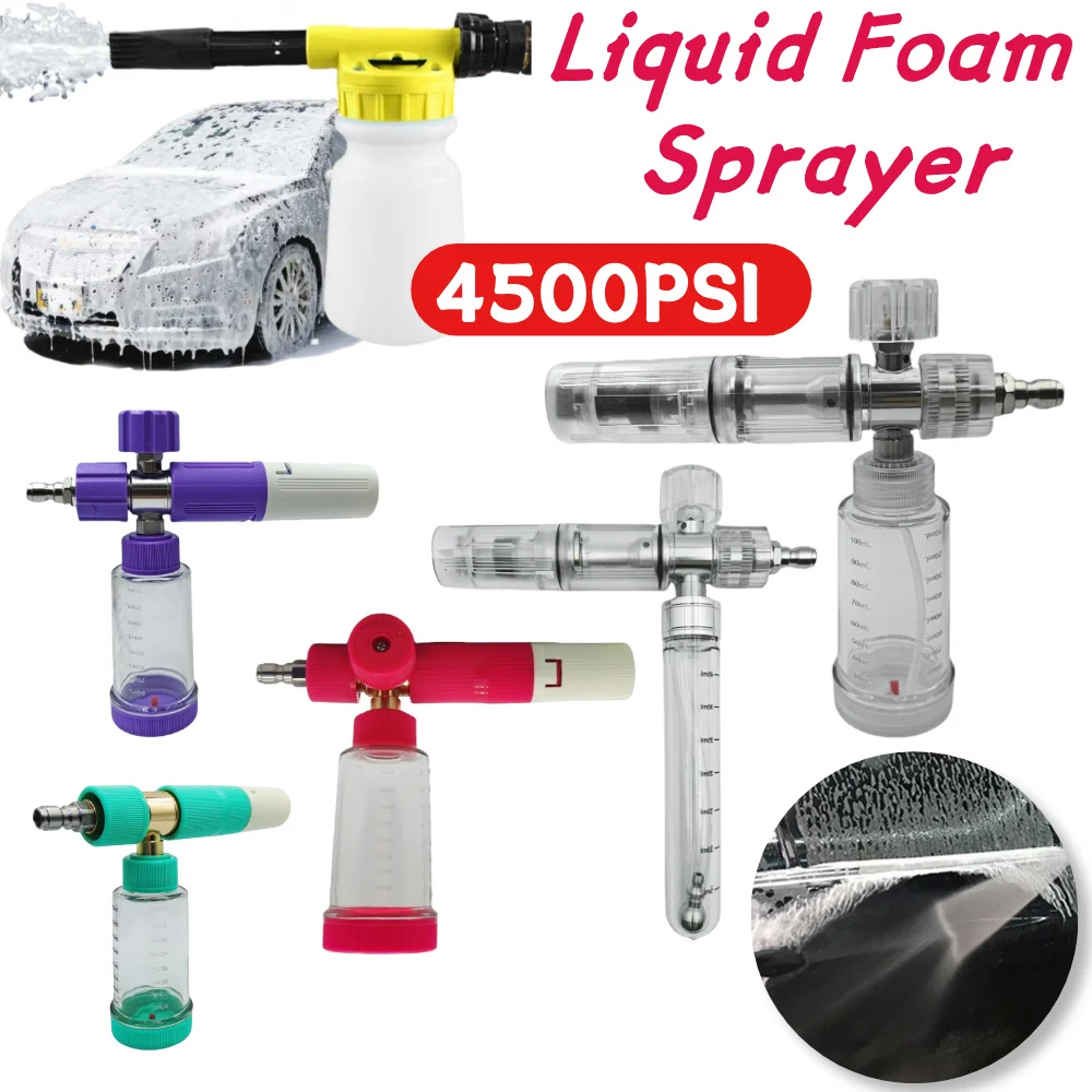 Foam Cannon Car Washing Kit 100ml Liquid Foam Sprayer Adjustable 4500PSI Foam Spray Pot Water Foam Pot Car Wash Accessories
Foam Cannon Car Washing Kit 100ml Liquid Foam Sprayer Adjustable 4500PSI Foam Spray Pot Water Foam Pot Car Wash Accessories